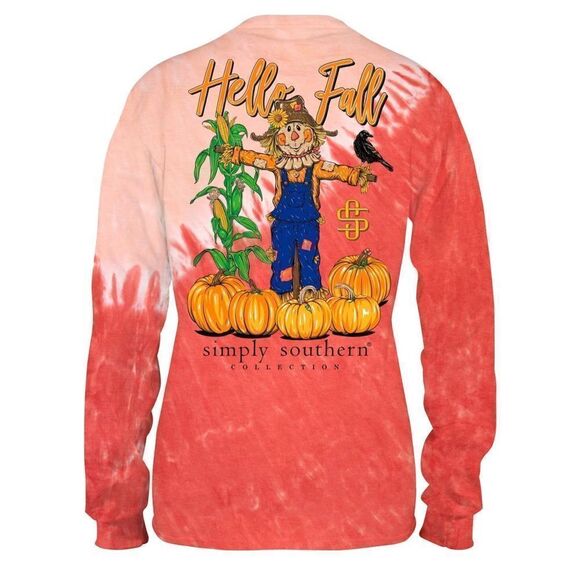 Simply Southern Women’s SMALL “HELLO FALL” Long Sleeve Top - Picture 10 of 11